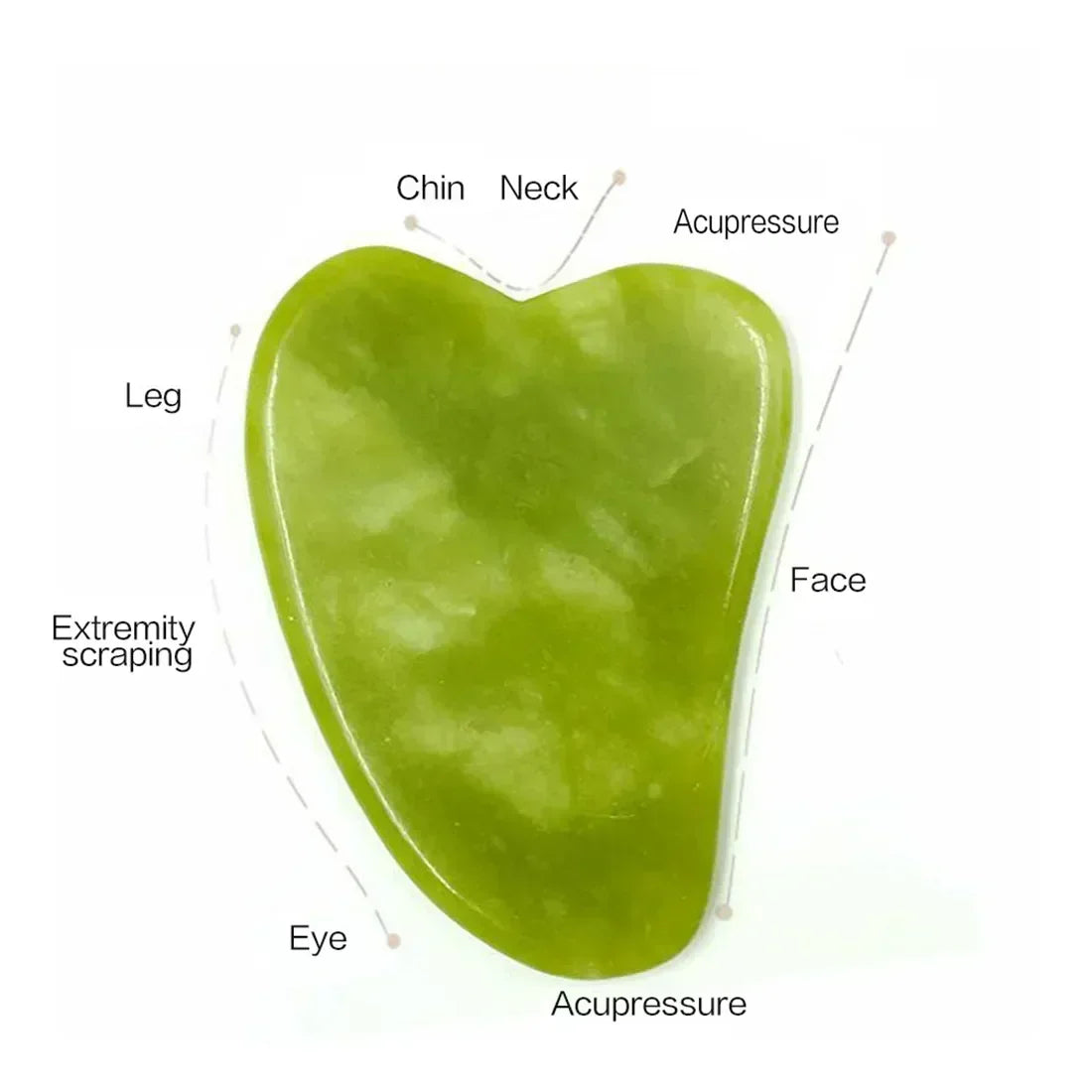 Natural jade roller and gua sha skincare tools - product image 10