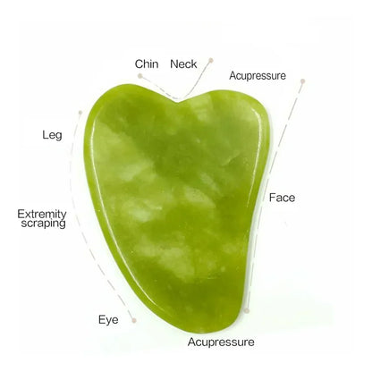 Natural jade roller and gua sha skincare tools - product image 10