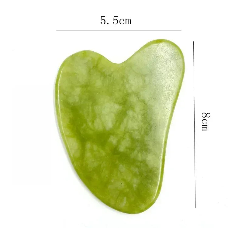 Natural jade roller and gua sha skincare tools - product image 8