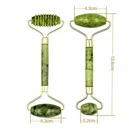 Natural jade roller and gua sha skincare tools - product image 6